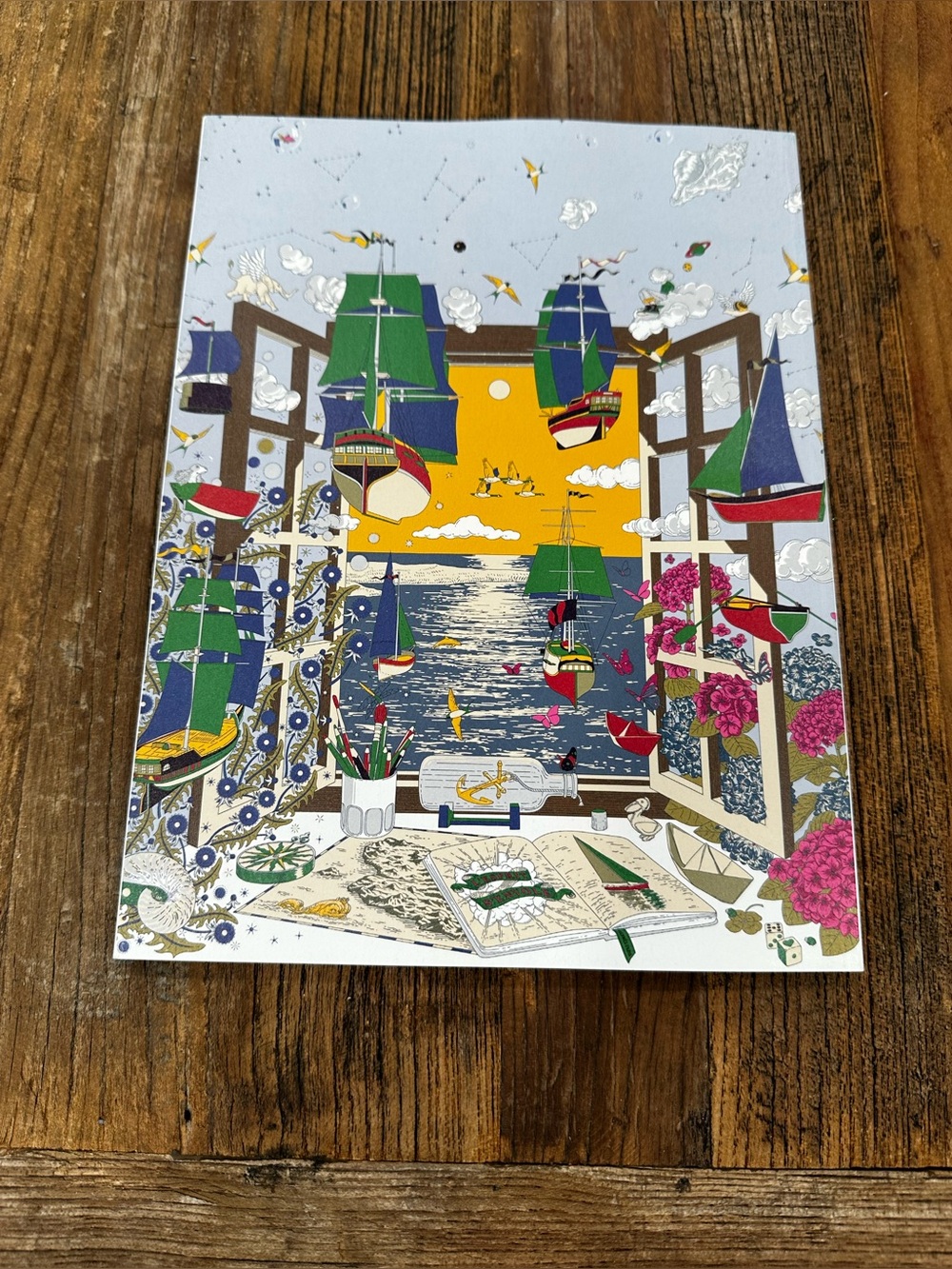Hermes Le Monde d'Hermes Art Cover - Yellow, Blue, Pink, Green, Brown magazine - Picture 3 of 6